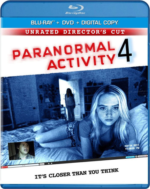 Paranormal Activity 4 Blu Ray Cover Art Blu Ray Wire